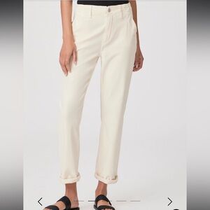 PAIGE Drew Straight Pant quartz sand